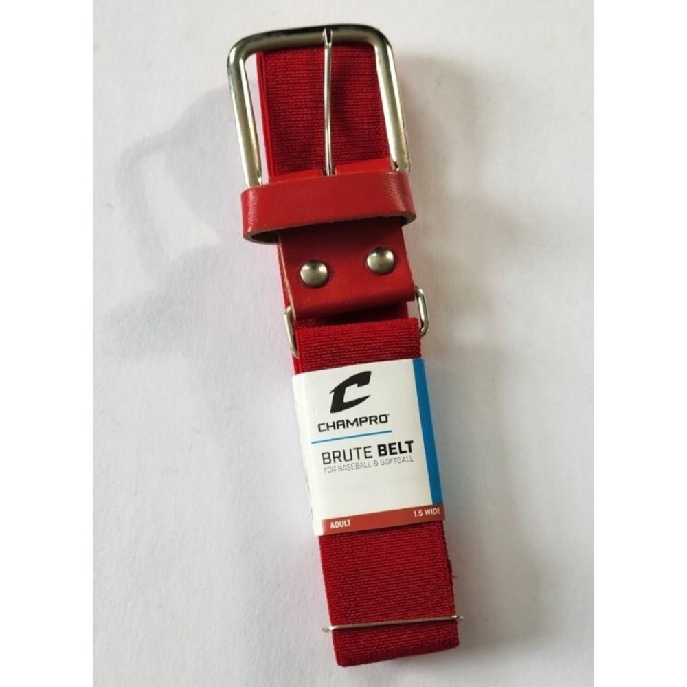 Champro Belt Adult Brute Baseball Softball‎ Red Adjustable Stretchy 1.5" NWT